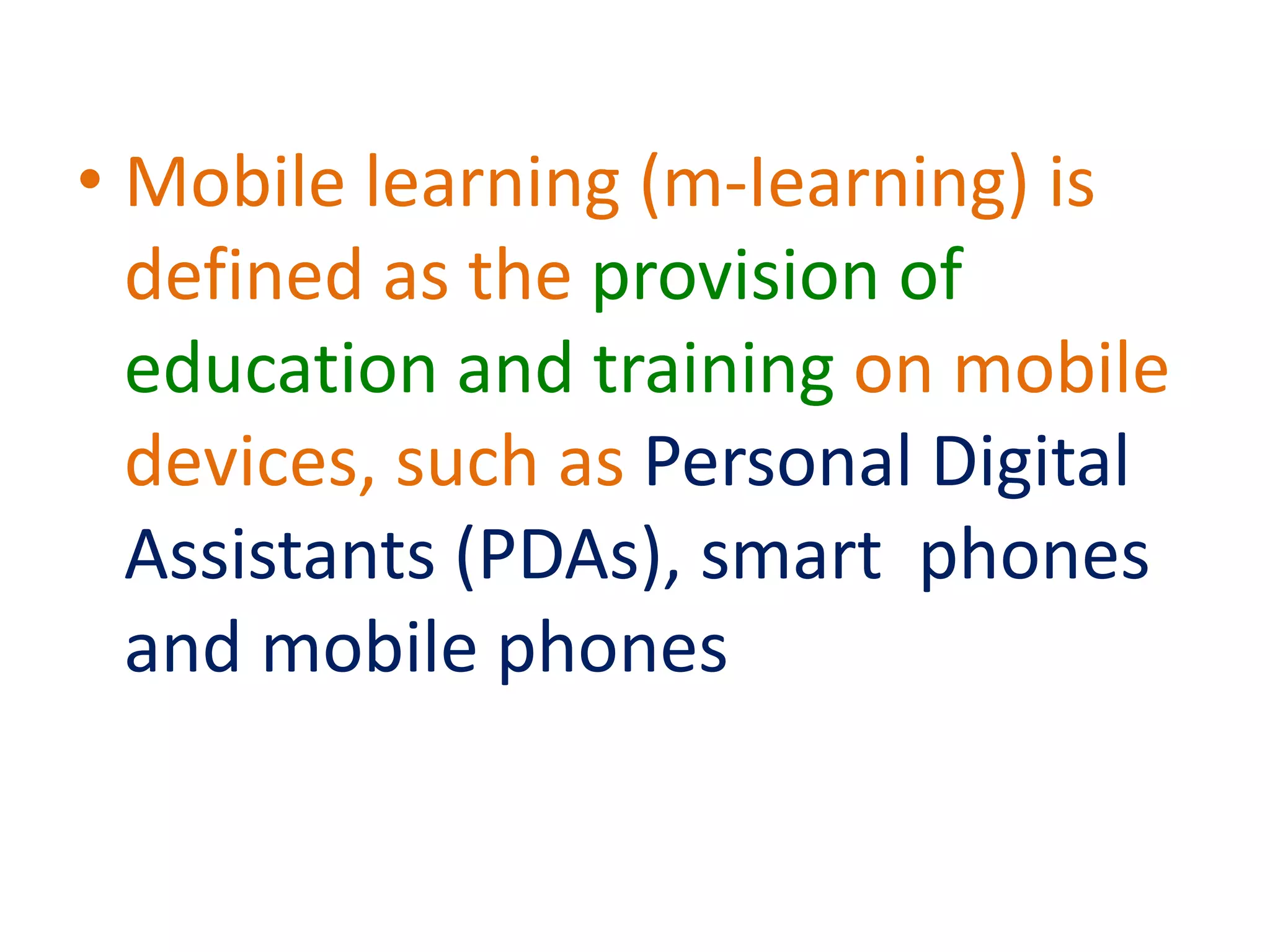 Mobile learning | PPTX
