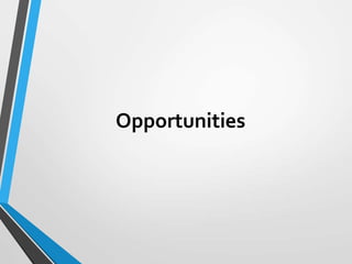 Opportunities
 