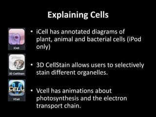 Explaining Biology<br />“Biology glossary” for definitions – use to create flashcards for definitions or as a class refere...