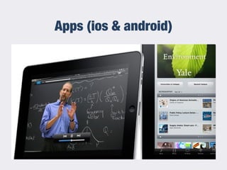 Apps (ios & android)
 