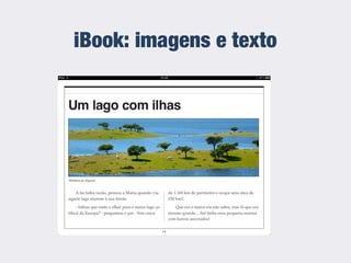 iBook: imagens e texto
 
