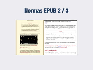 Normas EPUB 2 / 3
 