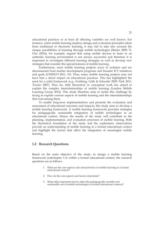 Mobile learning framework | PDF