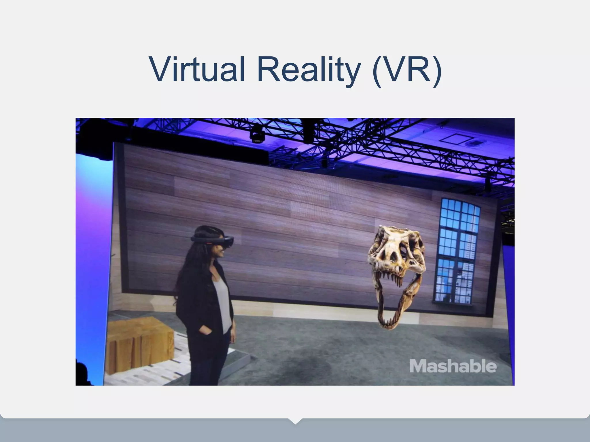 Virtual Reality (VR)
 