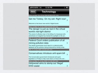 Mobile Learning Presentation May 1, 2009