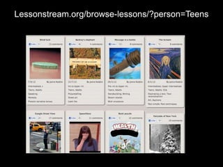 Lessonstream.org/browse-lessons/?person=Teens
 