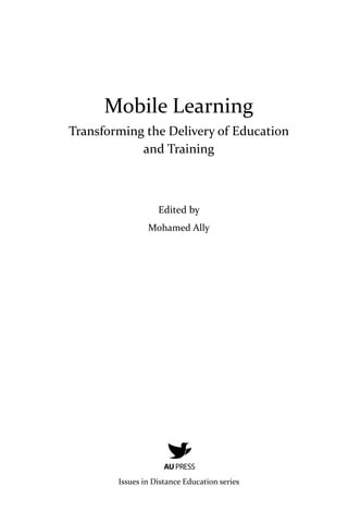 Mobile learning transforming the delivery of education and training | PDF