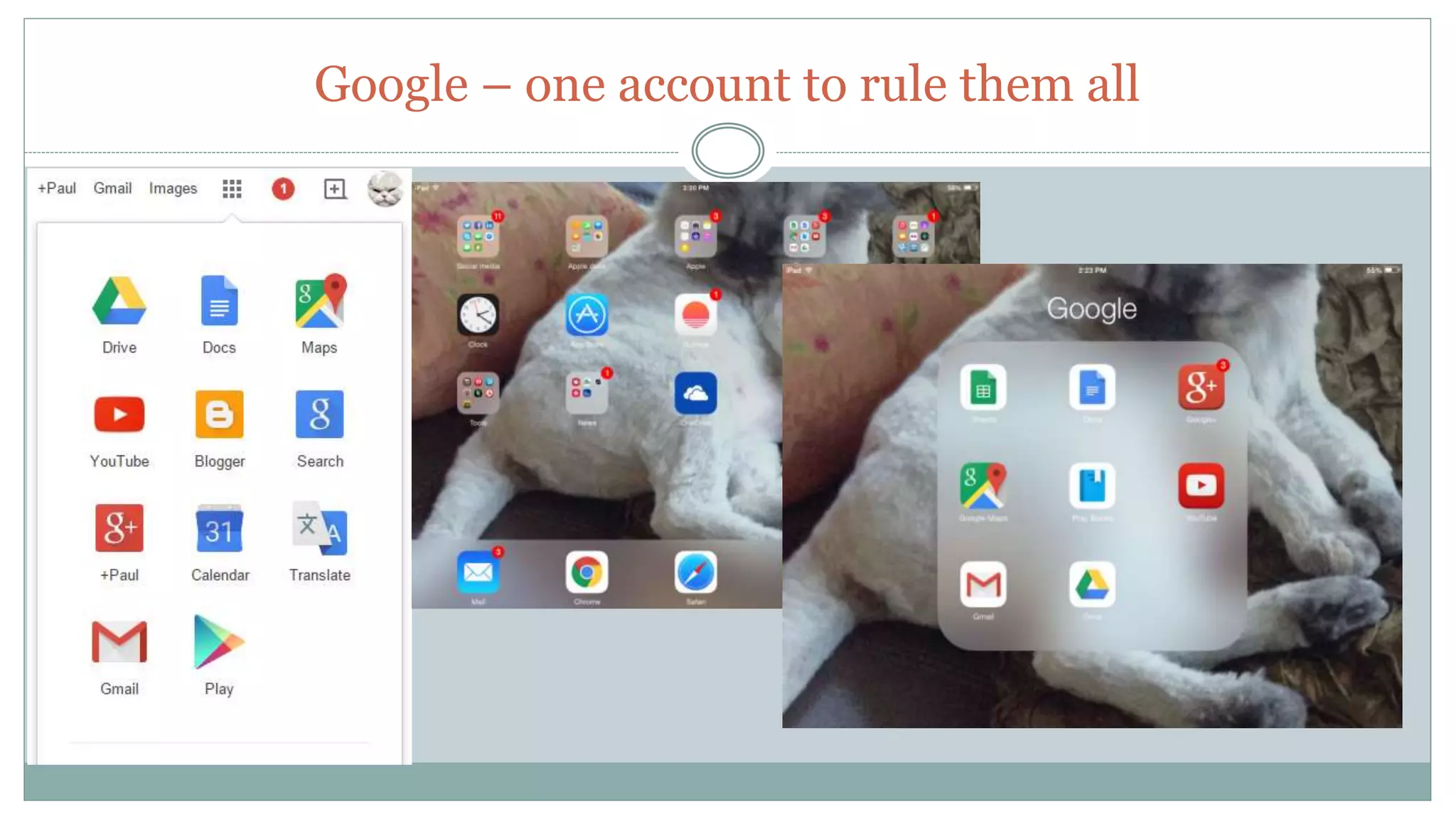Google – one account to rule them all