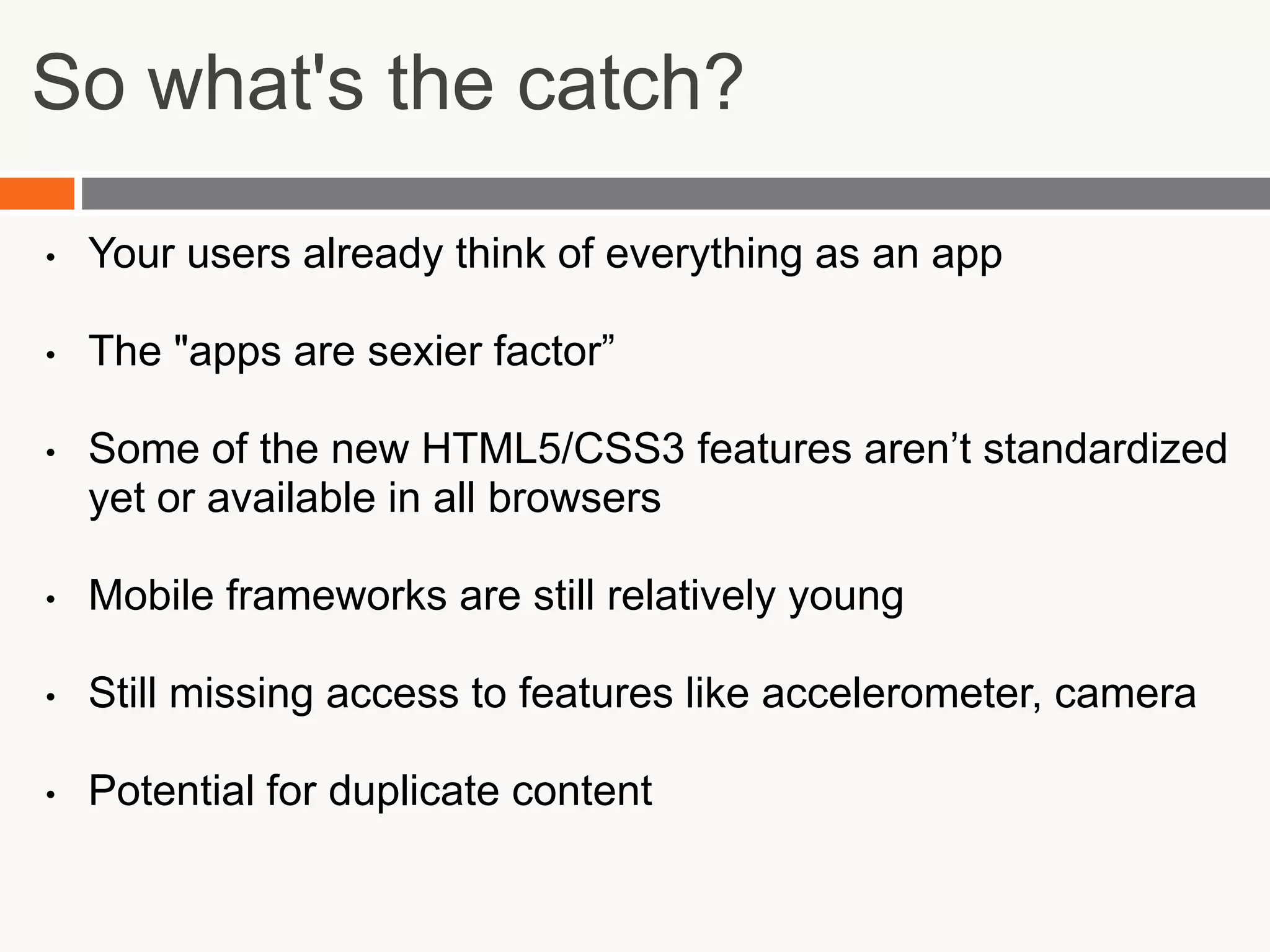 Most-used content goes at top level