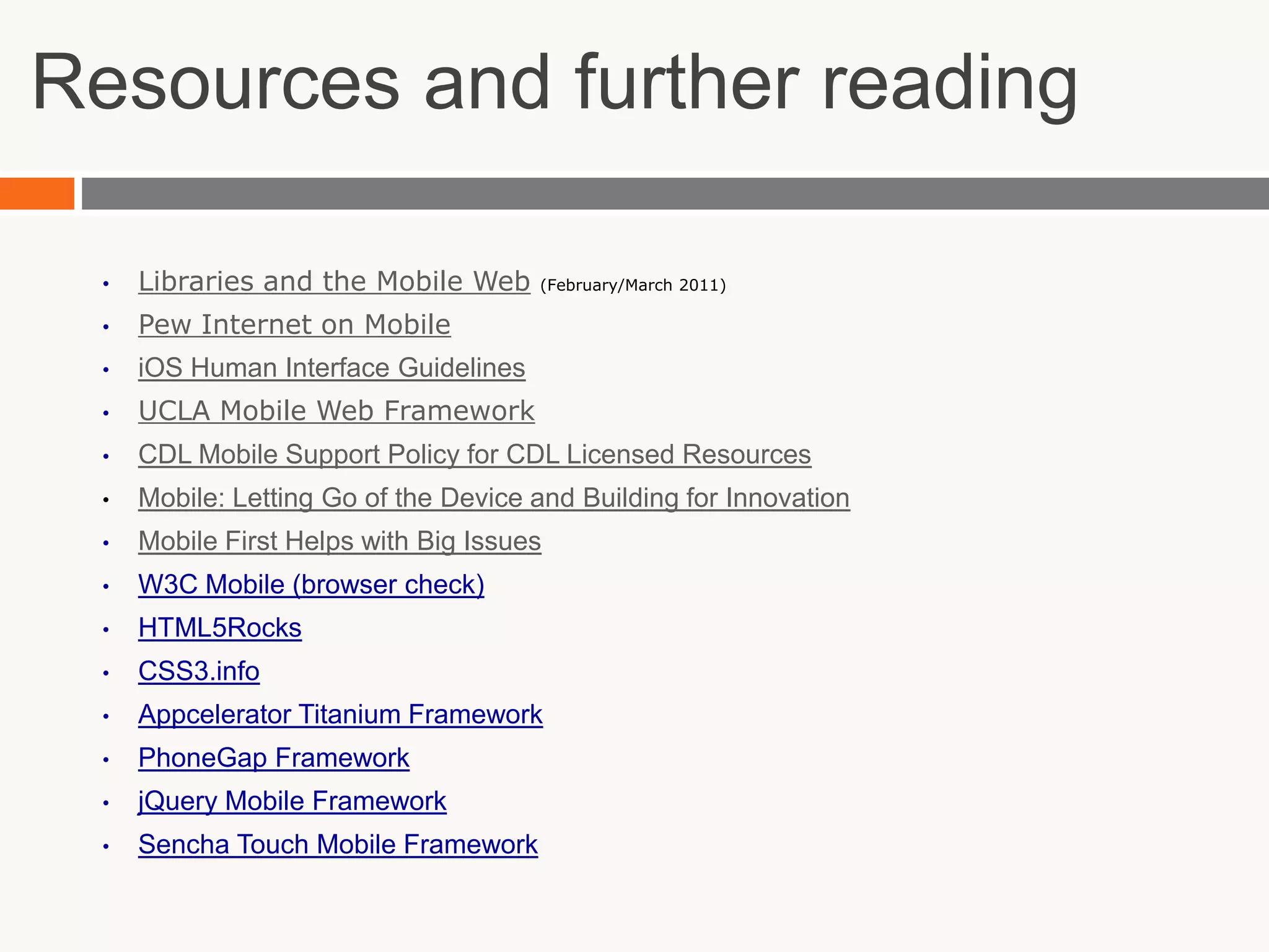 What to Include?Identify info and services your users would want to access on mobile