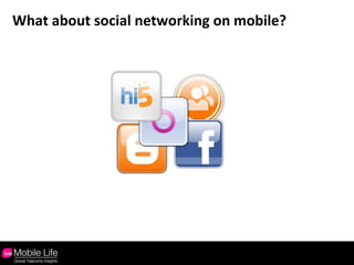 What about social networking on mobile? 