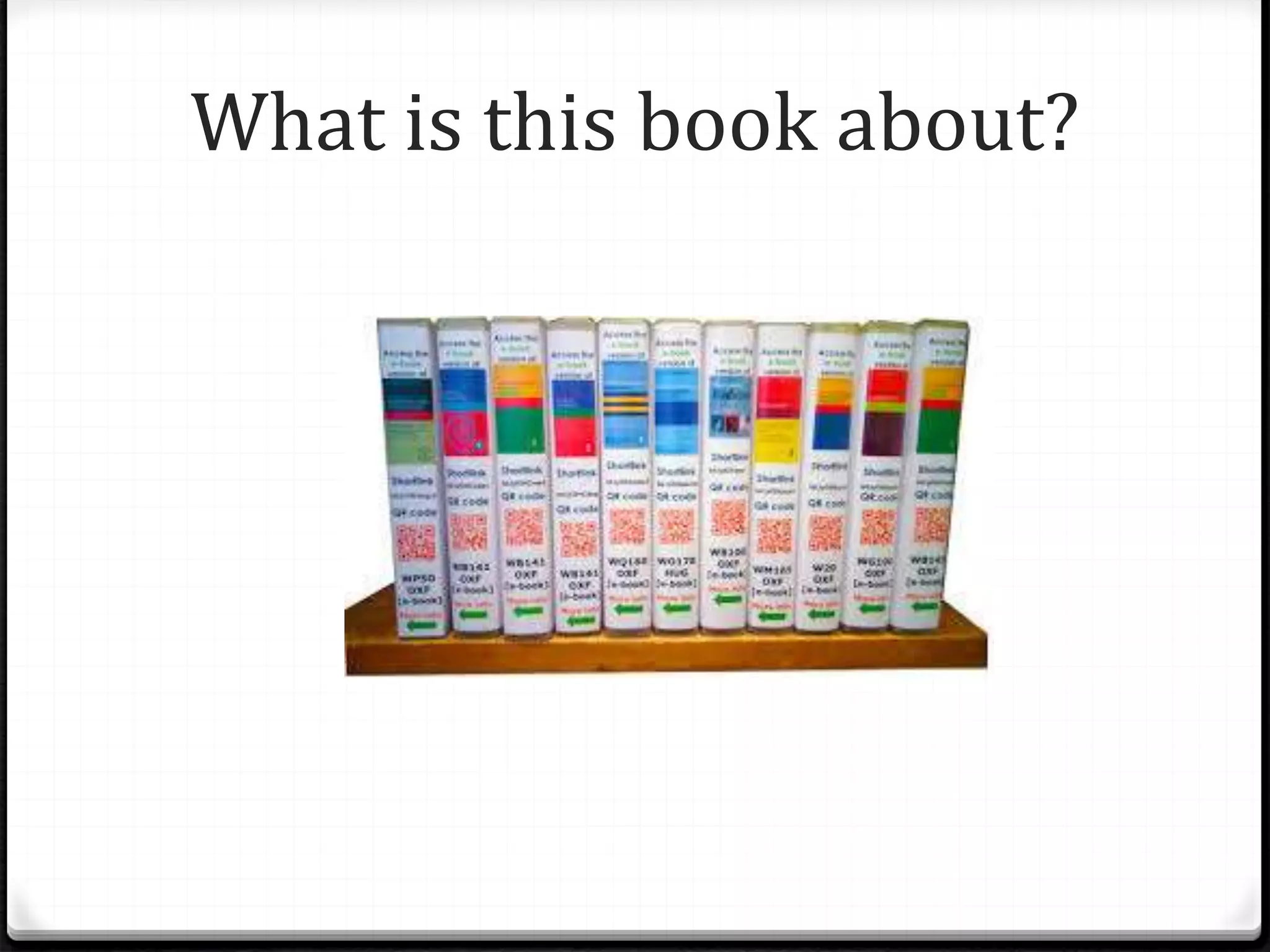 What is this book about?
 