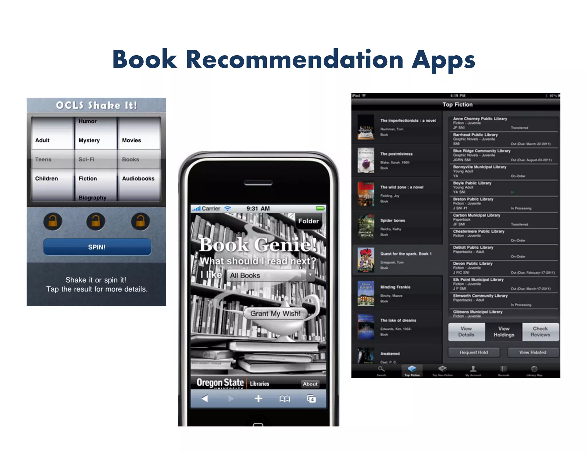 Book Recommendation Apps
 