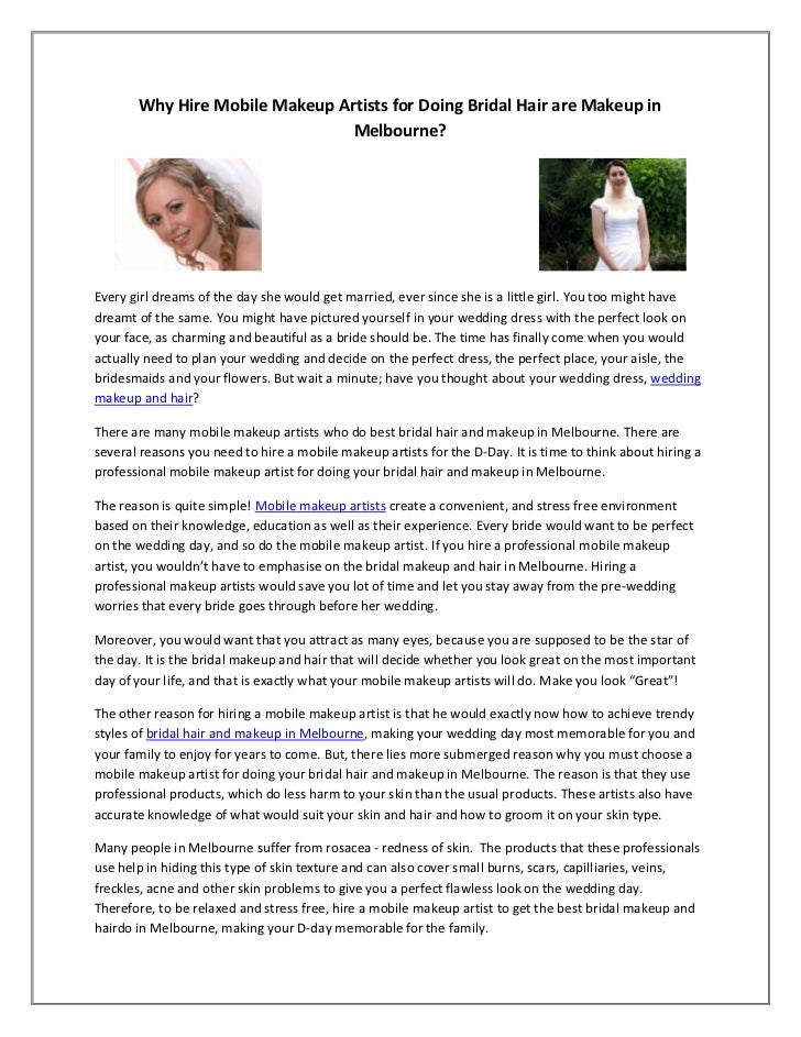 Mobile Makeup Artist In Melbourne