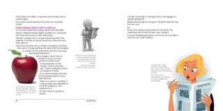 80
In 2009, print media
explored embedding
tiny video screens in their
pages to boost advertising
revenue.
But broadcast TV
advertising is having just
as many problems as
newspapers.
Or their corporate IT manager has to be begged to
update things first.
Rapid technological change in the fixed internet may
thus be over.
So
In the new media environment of the 2010s, the
cellphone will not be the sexy new medium.
In some marketing situations, and in some countries, it
may be your main medium.
And banks and utility companies are moving over to
online billing.
The world’s postal services thus face an uncertain
future.
Expect desktop digital media to suffer too
It’s not just traditional analog media that will suffer.
Expect desktop-based digital to suffer too, as people
do more and more on their cellphones.
Already, people are no longer replacing their main
desktop machine or laptop every two years the way
they used to.
And because they are no longer changing machines,
they are no longer getting the latest internet browsers.
A quarter of the world sticks with the nine-year-
old Internet Explorer 6.
And Google’s new Chrome
browser is stuck at a few
percent market share.
To the frustration of the
industry, most consumers
don’t even understand what
a browser is or does.
Up-to-date browsers are vital
for the development of new
web services.
There’s no point in creating a
cutting-edge web experience
if half its audience can’t
experience it.
Or they have to update a
plug-in.
Soon you may not need to
choose between reading
your newspaper via your
cellphone, or the paper
version.
Because the paper
version may go bankrupt.
The Apple Daily tabloid in
Taiwan uses QR codes to
link its stories to CGI video
‘reconstructions’ of news
events.
 
