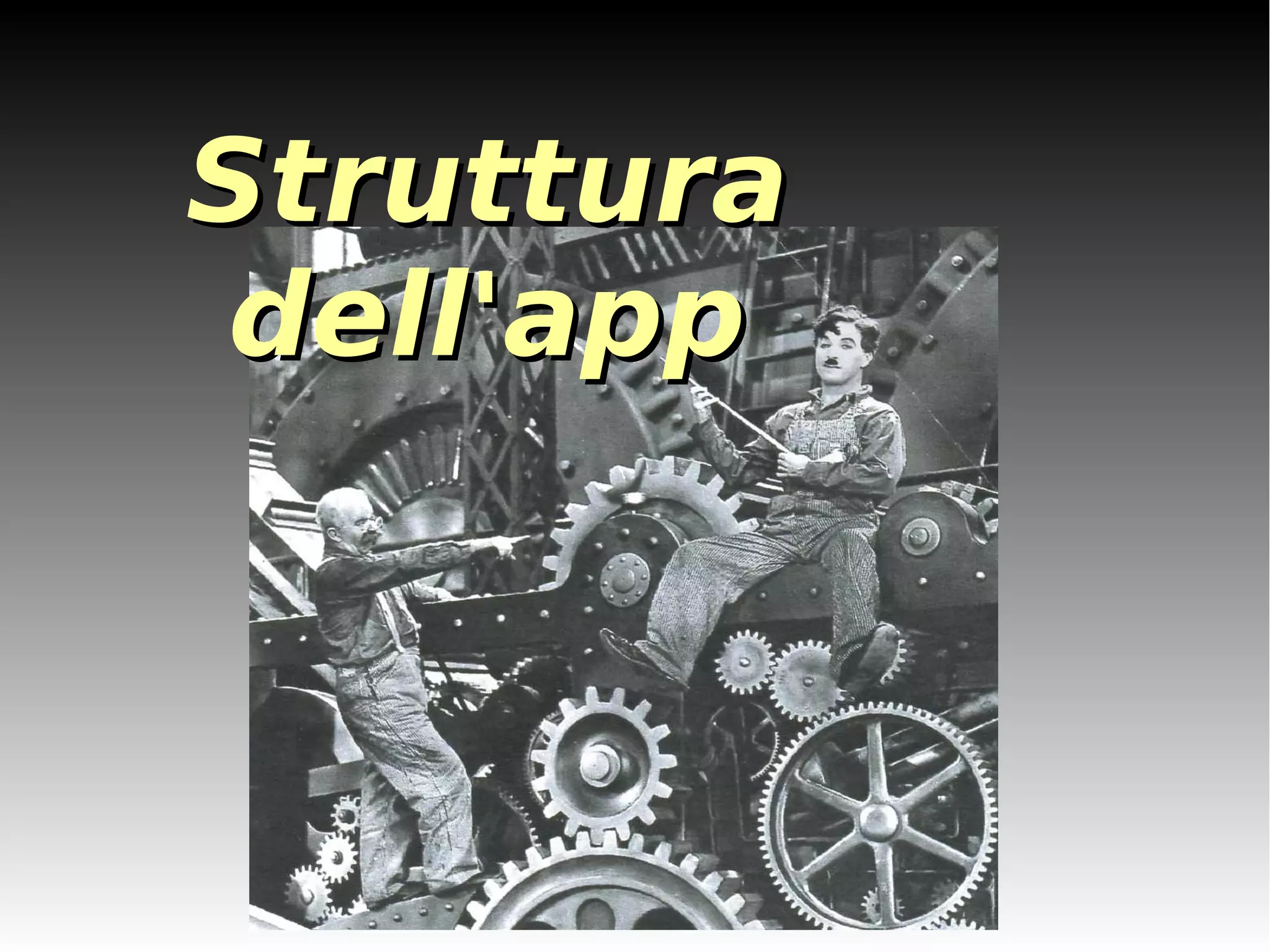 SSttrruuttttuurraa 
ddeellll''aapppp 
 