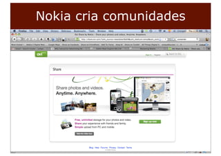 Nokia cria comunidades




_40.000.000 de
líneas en
Argentina.
 