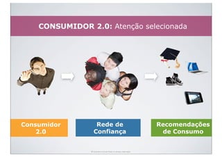 CONSUMIDOR 2.0: Atenção selecionada




Consumidor          Rede de                                          Recomendações
    2.0            Confiança                                          de Consumo


                © Guerreiro Consult. Todos os direitos reservados.
 