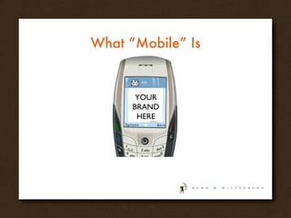 What “Mobile” Is YOUR BRAND HERE 
