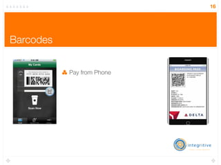 16




Barcodes


           Pay from Phone
 