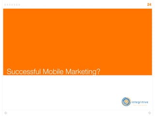 24




Successful Mobile Marketing?
 