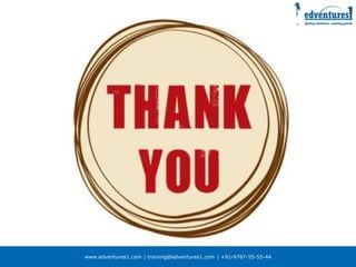 www.edventures1.com | training@edventures1.com | +91-9787-55-55-44
 