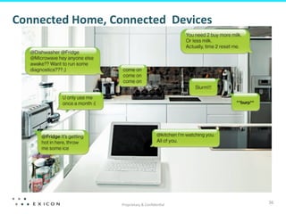 Proprietary	
  &	
  Conﬁden&al	
  
36	
  
Connected	
  Home,	
  Connected	
  	
  Devices	
  
 