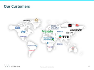 Proprietary	
  &	
  Conﬁden&al	
  
47	
  
Our	
  Customers	
  
 