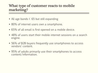 Mobile marketing | PPTX