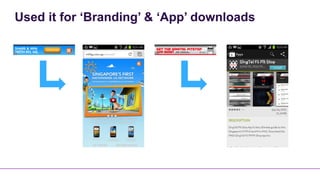 Used it for ‘Branding’ & ‘App’ downloads
 