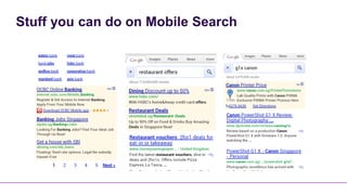 Stuff you can do on Mobile Search
 