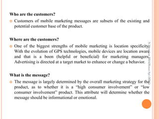 Mobile marketing Strategy