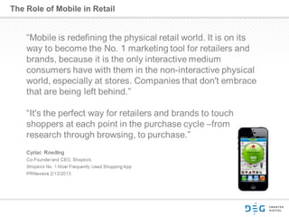 The Role of Mobile in Retail
 