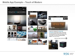 Mobile App Example – Touch of Modern
 