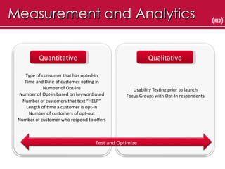 Measurement and Analytics Quantitative Qualitative Test and Optimize 