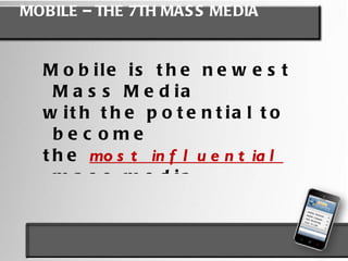 NO SPAM Zone NO unwanted messages  WHAT IS MOBILE MARKETING? 
