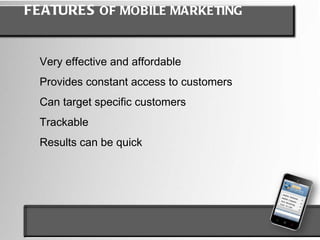 Very targeted marketing 