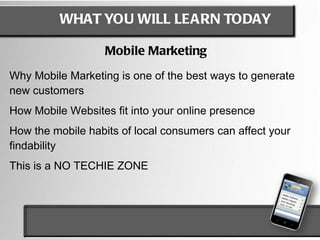 Plant the seeds that you focus on getting customers 