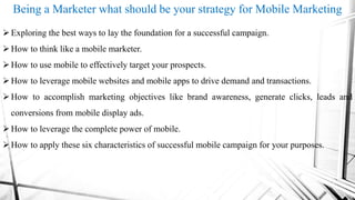 Mobile marketing by Gaurav ISB&M
