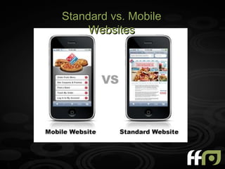 Standard vs. Mobile
     Websites
 