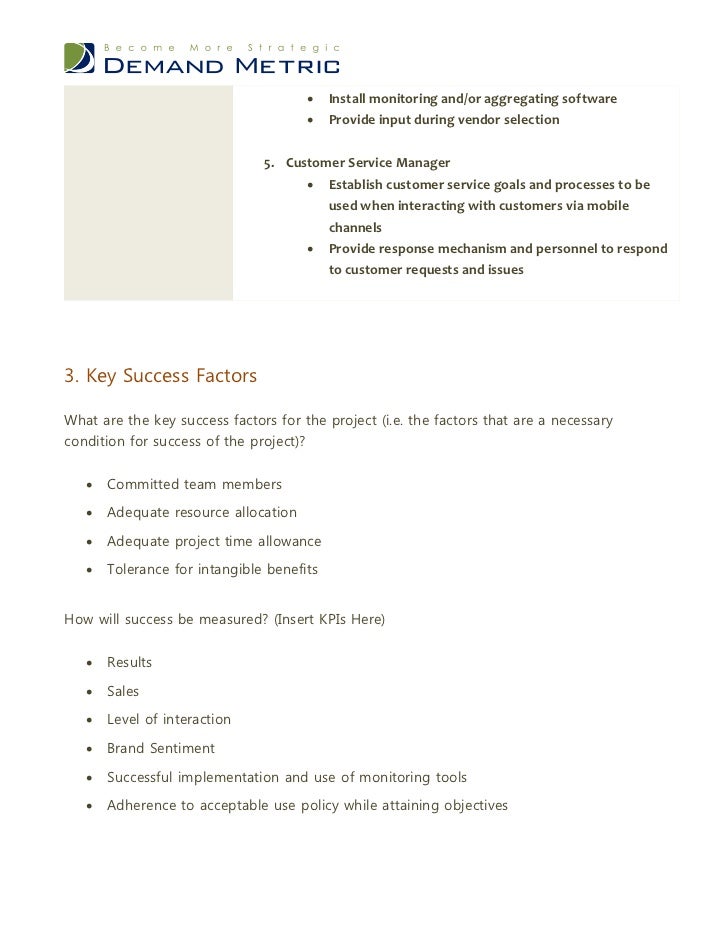 Mobile Marketing Project Charter