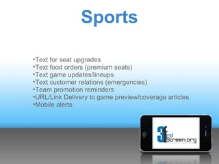 Mobile Marketing for Sports