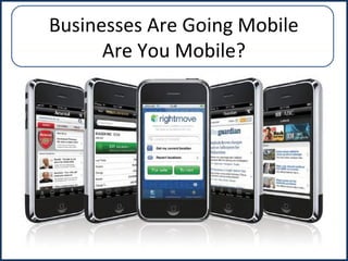 Businesses Are Going Mobile
Are You Mobile?

 