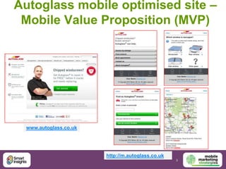 Autoglass mobile optimised site –
 Mobile Value Proposition (MVP)




 www.autoglass.co.uk




                       http...