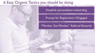 Problem:App User Retention is broken
Average app loses 80% of users after 1st day.
Make FTUE (ﬁrst time user experience)
super important
(Source: segment.io)
 