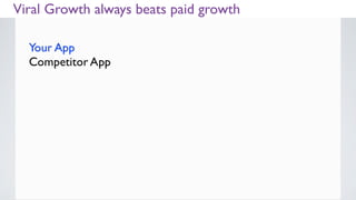 Viral Growth always beats paid growth
 