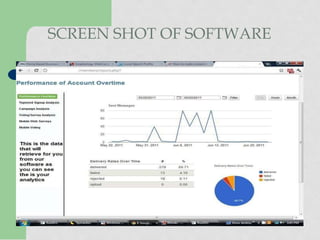SCREEN SHOT OF SOFTWARE 