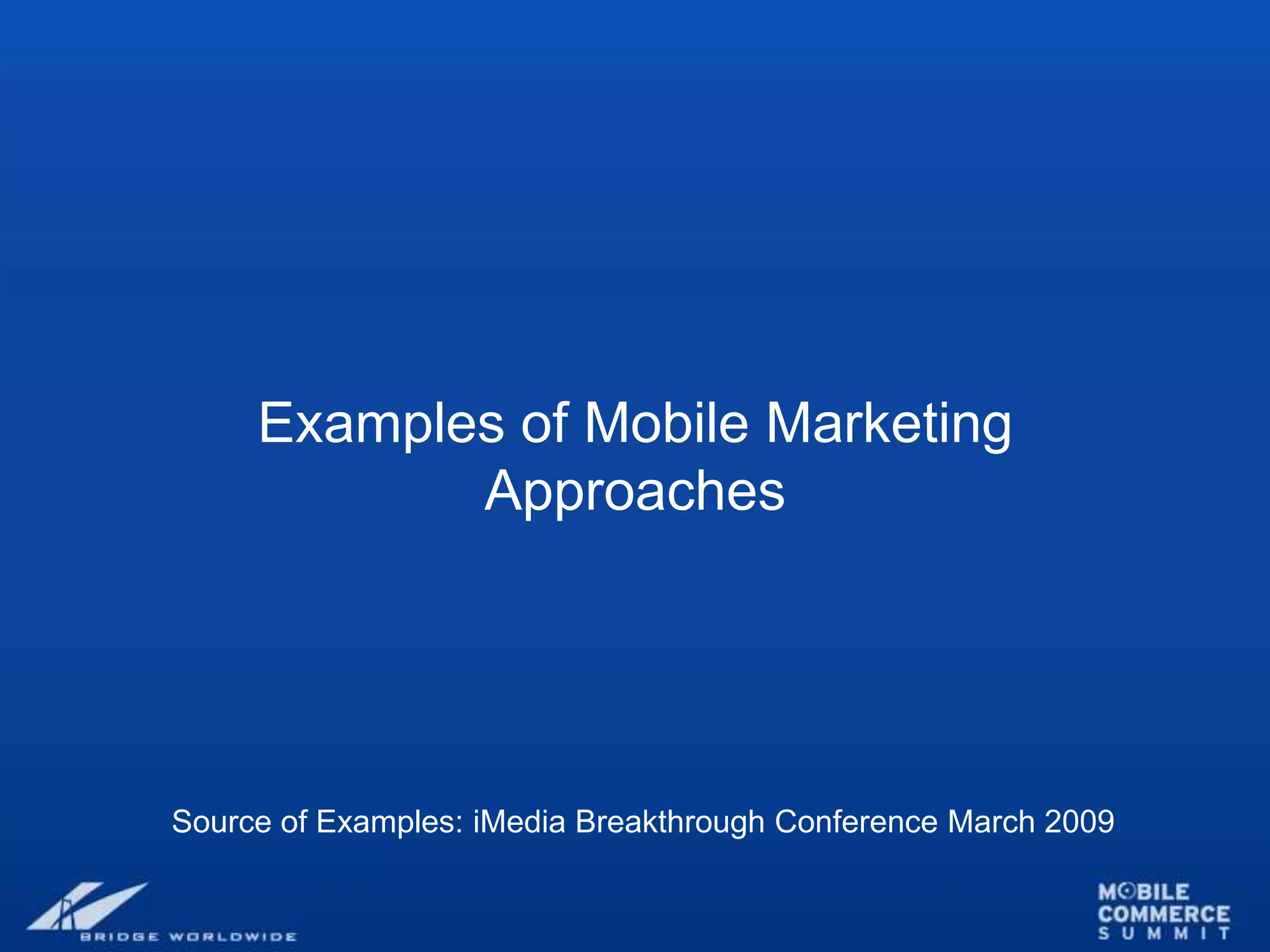 Mobile Marketing Workshop Presentation