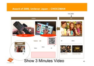 Award of 2009, Unilever Japan – CHOCOMAN
                                                                                                             TC H
                                                                                                             V ,OO
                                         M ile
                                          ob                                                                     P
                                                                                                                 C




          M ile 0M ile 0n á ec
           ob 0K ‰ ob 0x b                                    ÿ# ÿ( ÿ/ ÿ# ÿ/ ÿ- ÿ! ÿ. ÿ' ÿ%4   !
                                                                                                   0È
                                                                                                    0ì0ü0é0ü
                                                                                                   0È0³0é0’ 0•SÖ 0SMile 0n0n
                                                                                                   Q0ü 0É0à0ü 0ü ‚Ts_ o0 0Ó 0¿ 0n
                                                                                                    0ì0ü0üŠ- 0Ó 0‹ 0h b 0à0ü0Ï0ó N-
                                                                                                    R0k 0g0g 0g0ü 0ü0’ 0M
                            NÖ 0n 0n ob
                                  Nº M ile0n R0³ 0ü 0É0’
                                               Q
                            Š- 0• SÖ 0‹ 0S 0g 0¤ 0ó 0È0² 0Ã 0ÿ È
                                         0h 0Ý
                                                                                                   v{“2 Š˜
       EVENT
                                  ŒÞ‘Ñ 0’bK 0Qe 0Œ000000¤0ó0È sr_— 0Y‹00000 R
                                              k ‹ _ • nÝ       0’    0 _ • koQ
                                  0³0ü0É ˆhy: 00000Mb 0’c 0d TR›0’‰‹ 0d0
                                       0’ 0U ‹ _ • no ile
                                                    [              S    €   0Q
                                  NŒSð0nob 0g0F 0L00 0~00 0Qn 0³0ü0É
                                          M ile L _Å‰•
                                                  ˆ         0B‹   _ N0d R
                                  0K000¤0ó0È _— 0‰0000Neå0N^¦ 0 000Y0O
                                      ‰ Ý     0’       Œ ‹ no k 0i Œ ` Q 0n
                                  Nº0’]û 0M 00RÝR0x0“u 0h00
                                           •¼ 0€ K L ) n 0j ‹

 0ê0¢0000ç 00QLR
        ë j Á 0³0Þ ó 0³0ü                 Nº 0 0L 0ß 00Ë 0± 0ü 0· 0ç0ó 0’ i} 0W0€0h g
                                                  0³ å                         0S 0                Cooa T
                                                                                                    hcm V n          Cooa R a
                                                                                                                      hcm a r
                                                                                                                         nd
 0É O0k0QhVý0_˜Š ’ 0Y
  0’ S d  0                                                                                        Ou;N;eè0‹ 0Ð0¤ 0ë0’ 0
 0‹00£ 00É 00È Š- 0•
     Õ 0ü ë 0¤0Ù ó 0
 SÖ0000g0Ã0°0000ÿ ¹
      ‹ Sh0Ó        Ü ü Ê
                                               –›P 0j 0O 0L0c0f NÕ}D 0•
                                                       ^ƒ           0D 0O
                                                                                                     0’ 0‹00L (
                                                                                                          0h0M 0é ‰–šS
                                                                                                   ˜Mwå0S0gsþW
                                                                                                             0n
                                                                                                              ŒÞ‘Ñ}Ï

                    Show 3 Minutes Video                                                                                              40
 