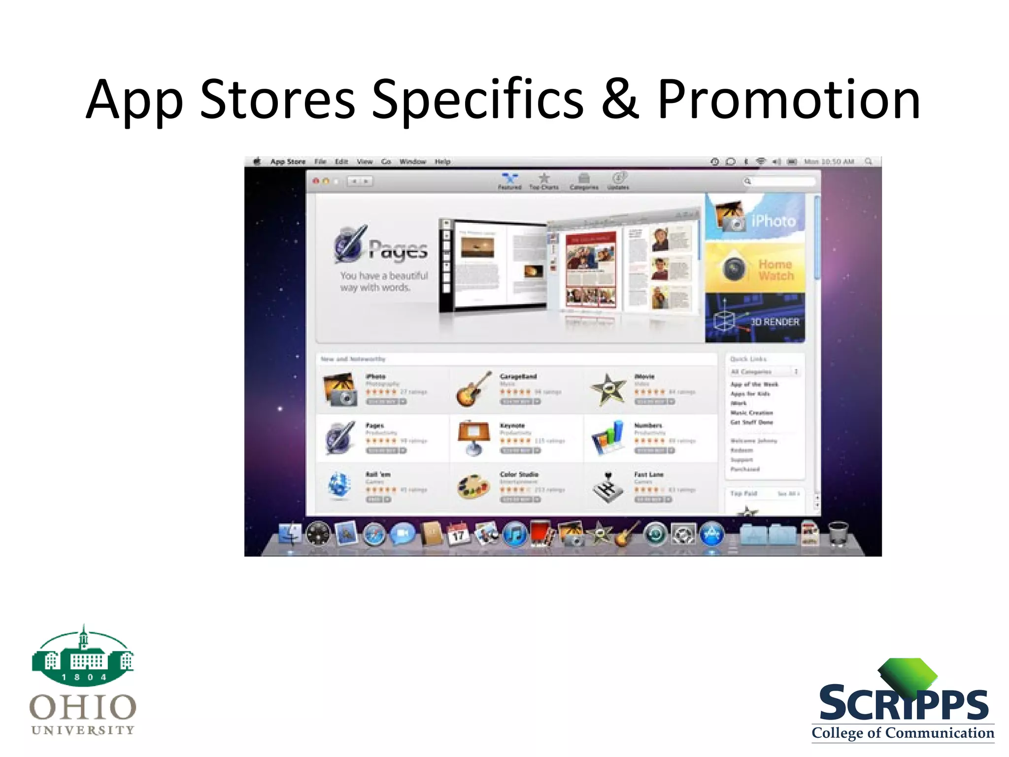 App Stores Specifics & Promotion
 
